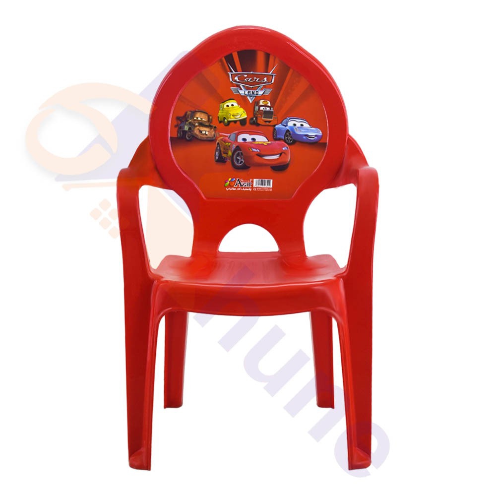 صندلی کودک پلاستیکی آذر طرح مک کویین کد 575