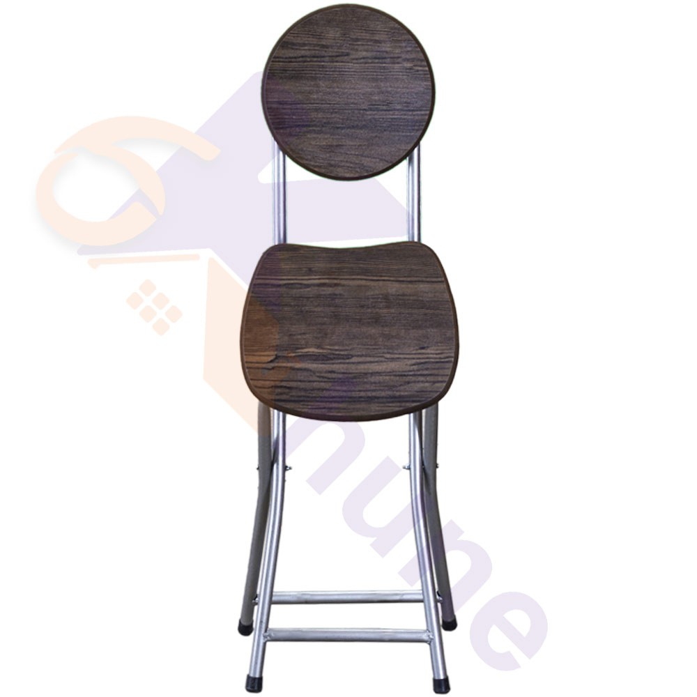 صندلی چوبی تاشو پایه فلزی کد 629