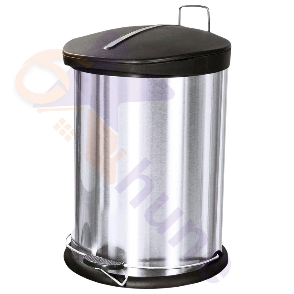 سطل 20 لیتری استیل کلاغی آکا کد 1058