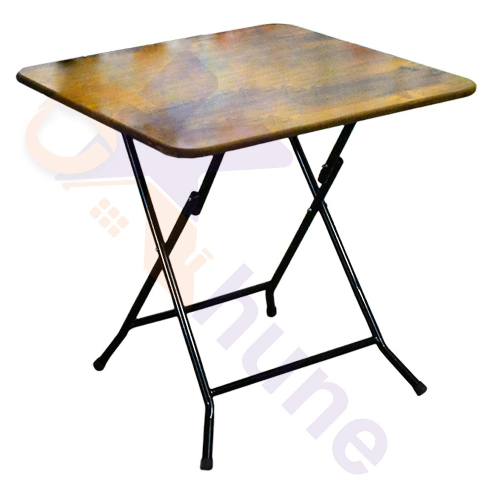 میز چوبی تاشو پایه فلزی 80 در 80 کد 1064