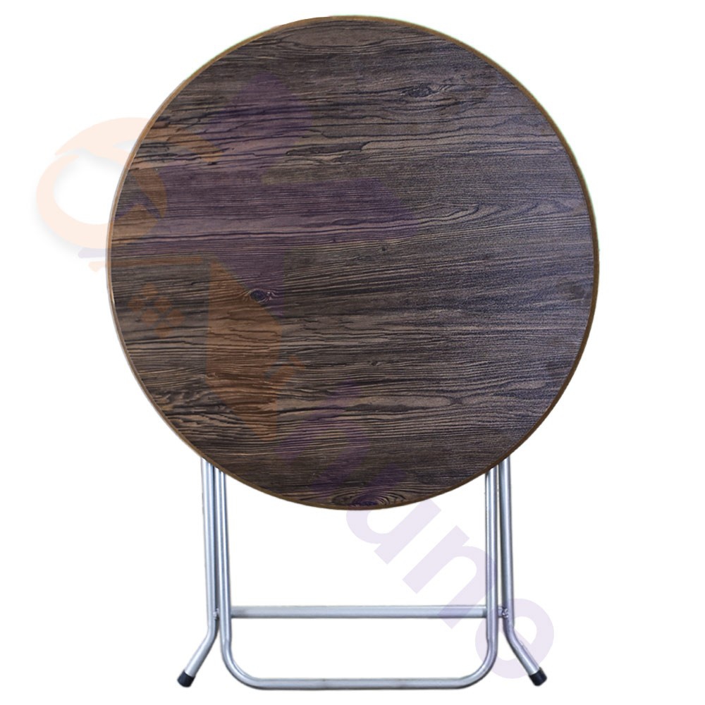 میز تاشو چوبی پایه فلزی قطر 90 کد 1087